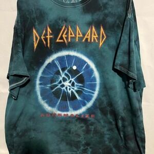 Def Leppard Adrenalize North America 1992 live‎ nation graphic tshirt